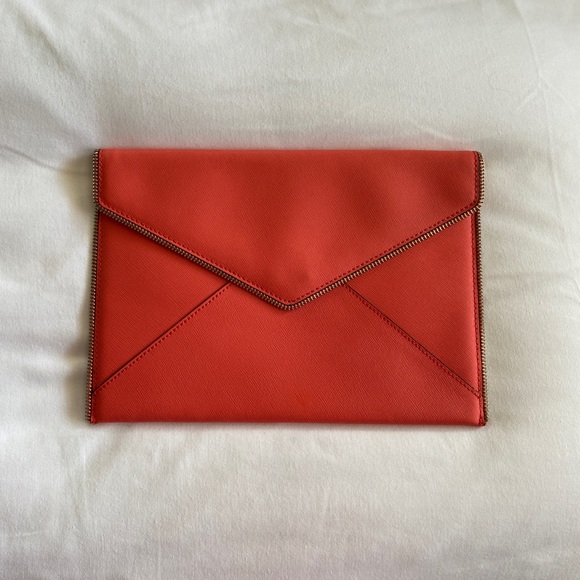 Rebecca Minkoff envelope clutch in Coral - Picture 4 of 5
